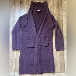 Sablyn Kari 100% Cashmere Chunky Knit Plum color Size Womens XL